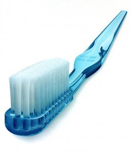 blue toothbrush