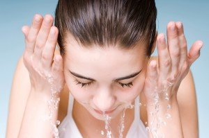 cleansing the skin
