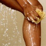 showering